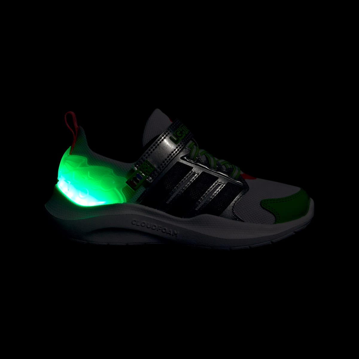 Adidas Kids' ADIDAS PIXAR TOY STORY LIGHTORAMA RUNNER SHOES CHILDREN - Cloud White / Violet / Lucid Red - Image 2