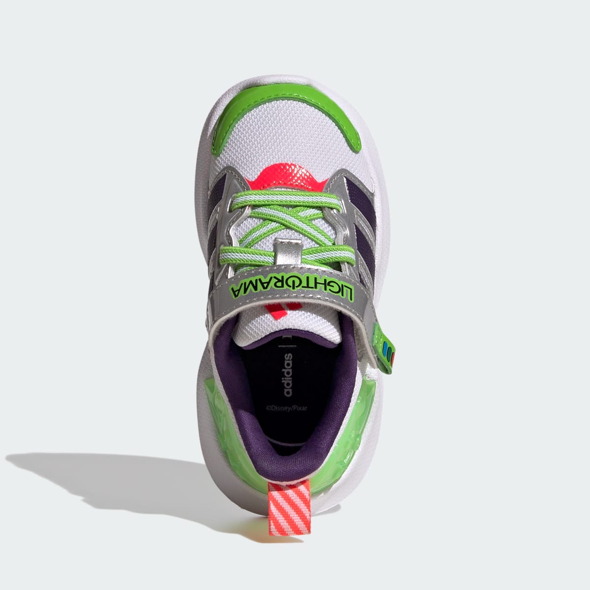 Adidas Kids' ADIDAS PIXAR TOY STORY LIGHTORAMA RUNNER SHOES INFANTS - Cloud White / Violet / Lucid Red - Image 5