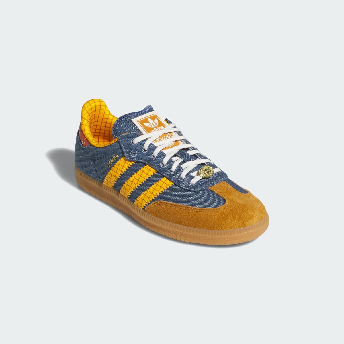 Adidas Kids' ADIDAS PIXAR TOY STORY SAMBA OG SHOES JUNIOR - Crew Blue / Crew Yellow / Off White - Image 4