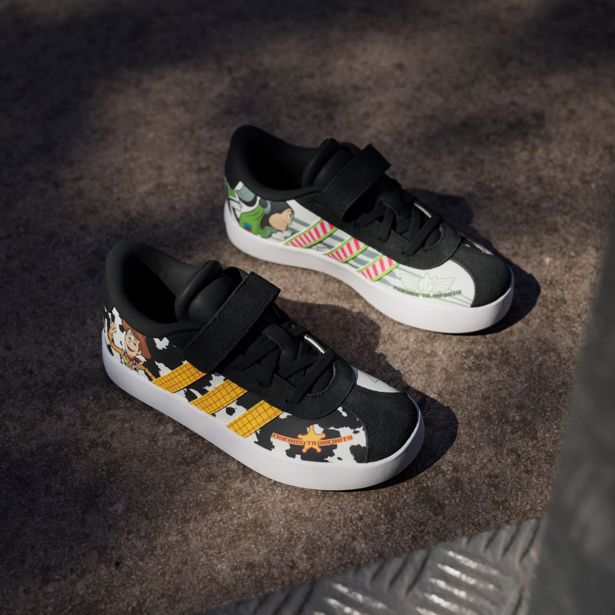 Adidas Kids' ADIDAS PIXAR TOY STORY VL COURT 3.0 SHOES CHILDREN - Cloud White / Cloud White / Core Black - Image 5