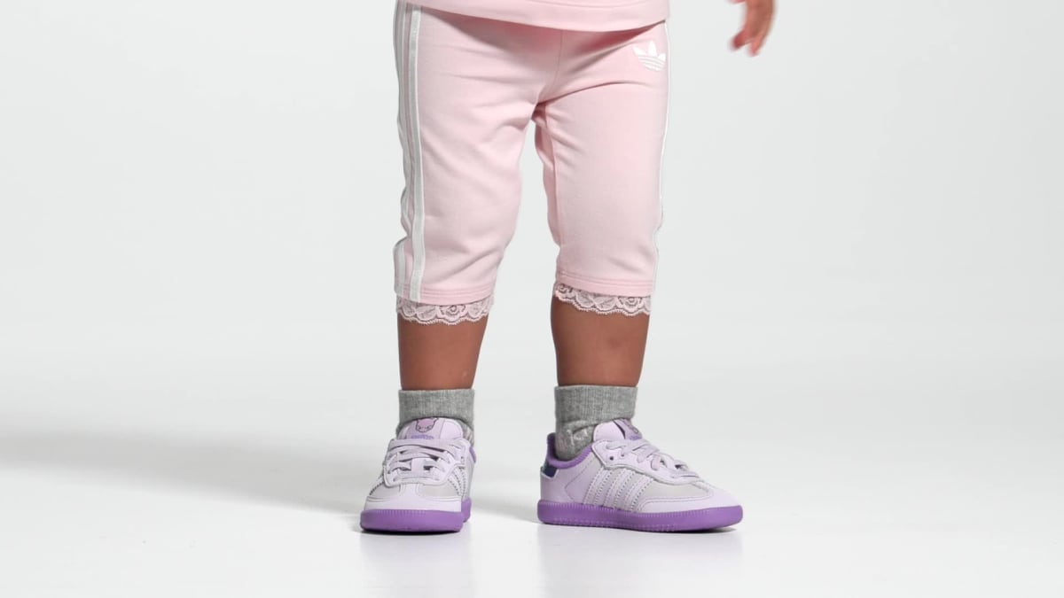 Adidas Kids' ADIDAS Pokémon SAMBA OG ELASTIC LACE SHOES - Ice Lavender / Ice Lavender / Violet Fusion - Image 2