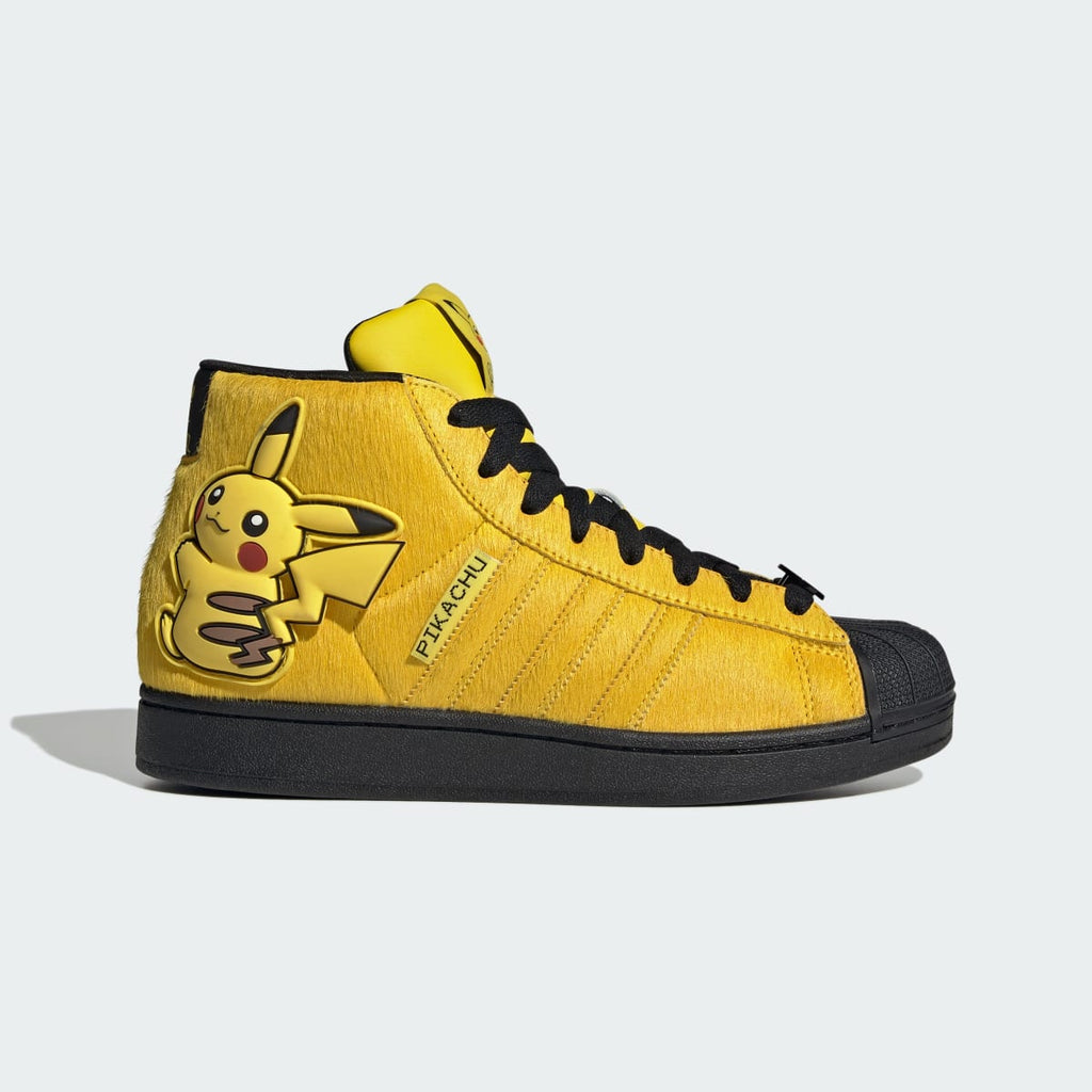 Adidas Women's ADIDAS Pokémon SUPERSTAR II MID SHOES - Yellow / Yellow / Core Black - Image 1