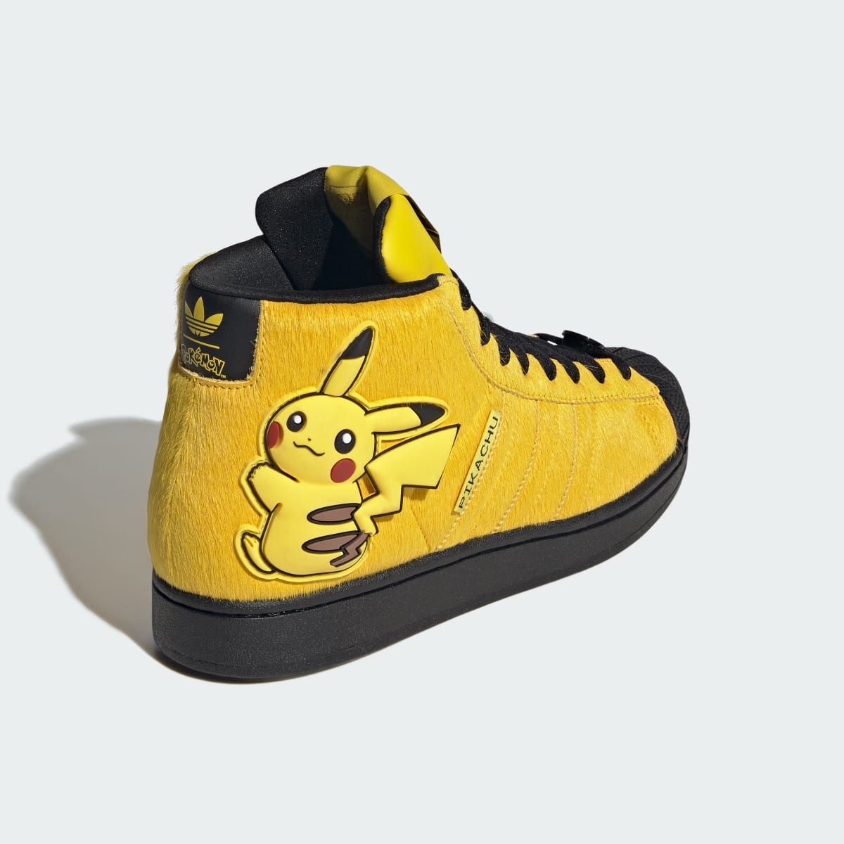 Adidas Women's ADIDAS Pokémon SUPERSTAR II MID SHOES - Yellow / Yellow / Core Black - Image 4