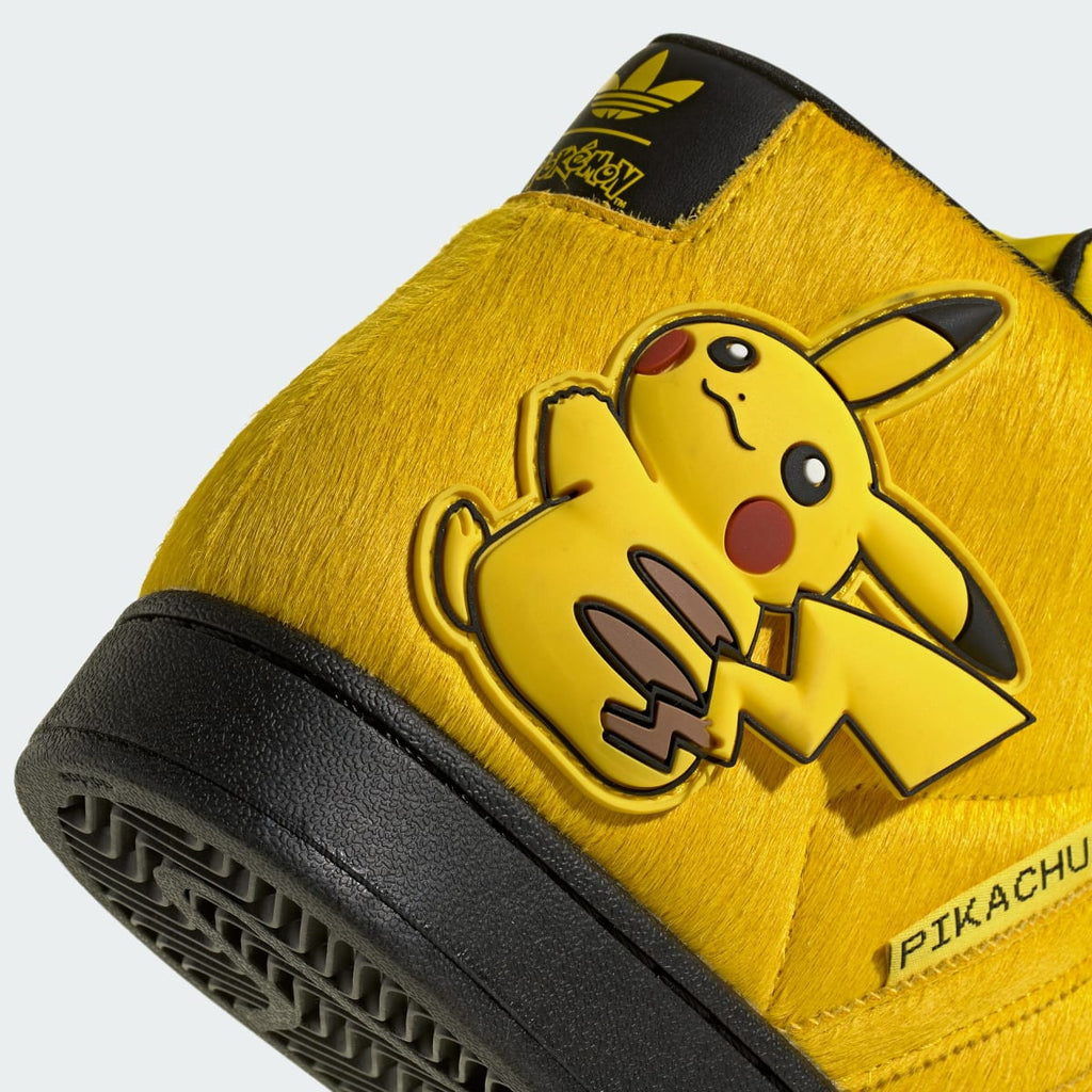 Adidas Women's ADIDAS Pokémon SUPERSTAR II MID SHOES - Yellow / Yellow / Core Black - Image 8