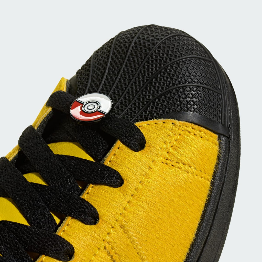 Adidas Women's ADIDAS Pokémon SUPERSTAR II MID SHOES - Yellow / Yellow / Core Black - Image 9