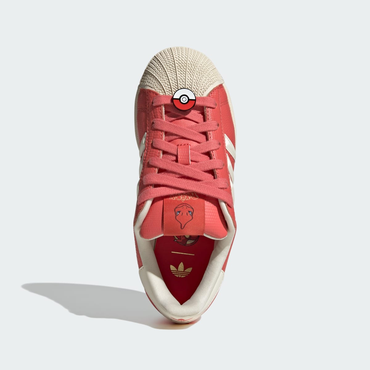 Adidas Kids' ADIDAS Pokémon SUPERSTAR II SHOES - Preloved Scarlet / Preloved Scarlet / Cream White - Image 2