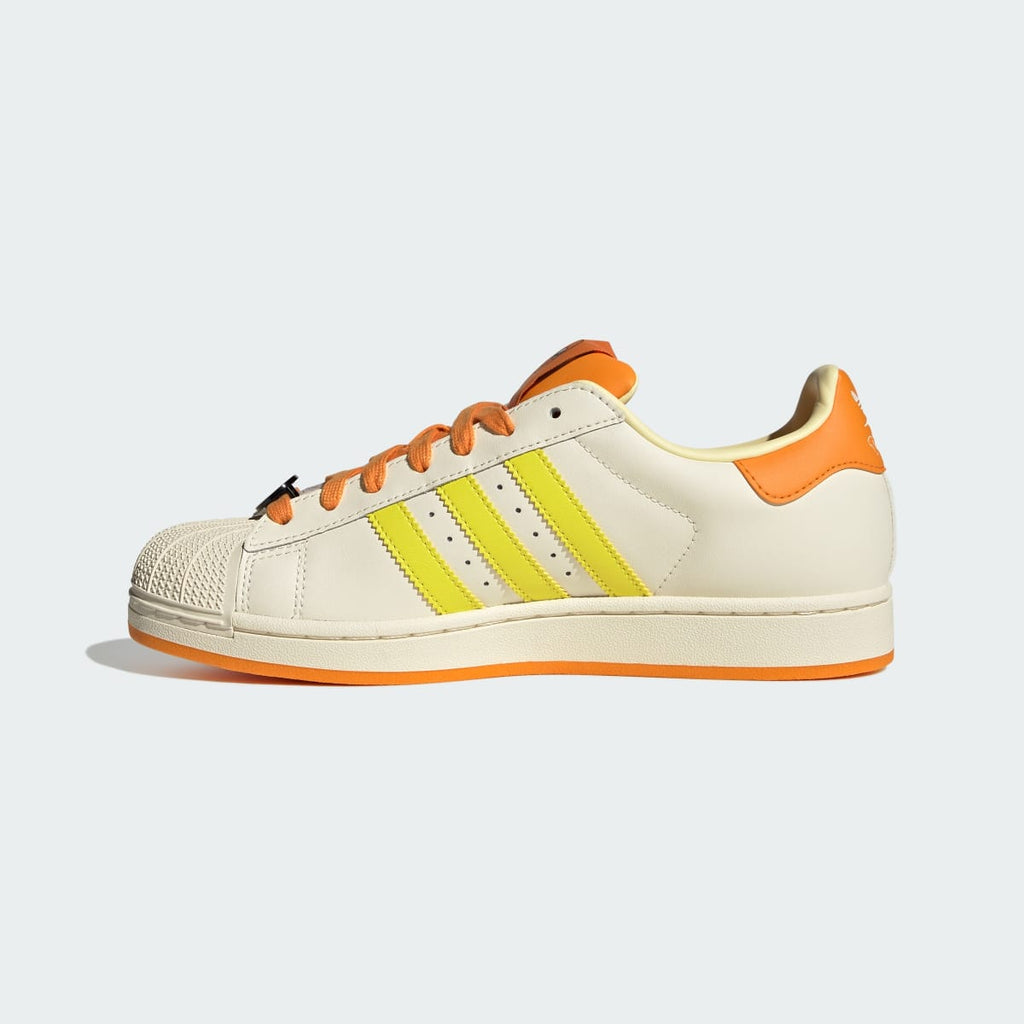 Adidas Men's ADIDAS Pokémon SUPERSTAR II SHOES - Cream White / Shock Yellow / Bright Orange - Image 6
