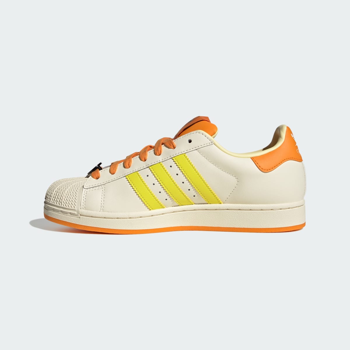 Adidas Men's ADIDAS Pokémon SUPERSTAR II SHOES - Cream White / Shock Yellow / Bright Orange - Image 6
