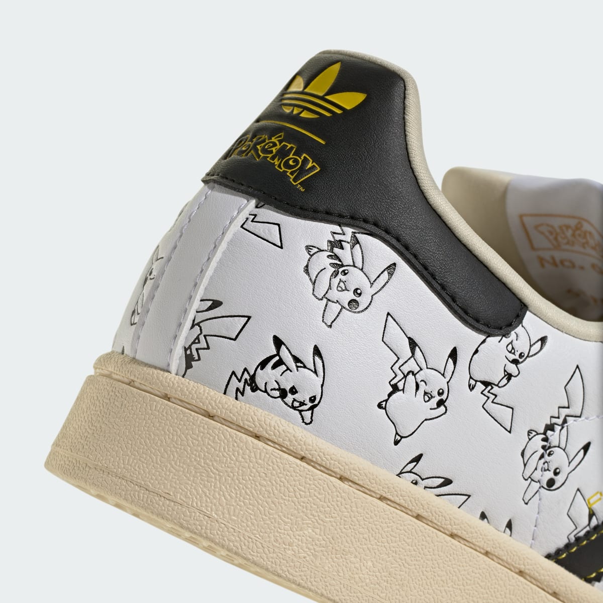 Adidas Women's ADIDAS Pokémon SUPERSTAR II SHOES - Cloud White / Core Black / Gold Metallic - Image 10