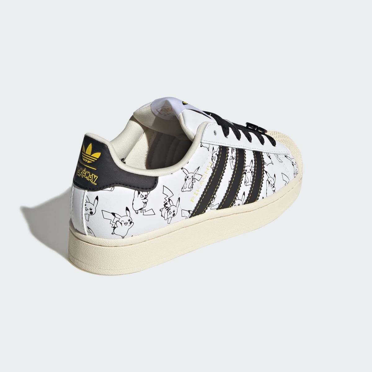 Adidas Kids' ADIDAS Pokémon SUPERSTAR II SHOES - Cloud White / Core Black / Gold Metallic - Image 5