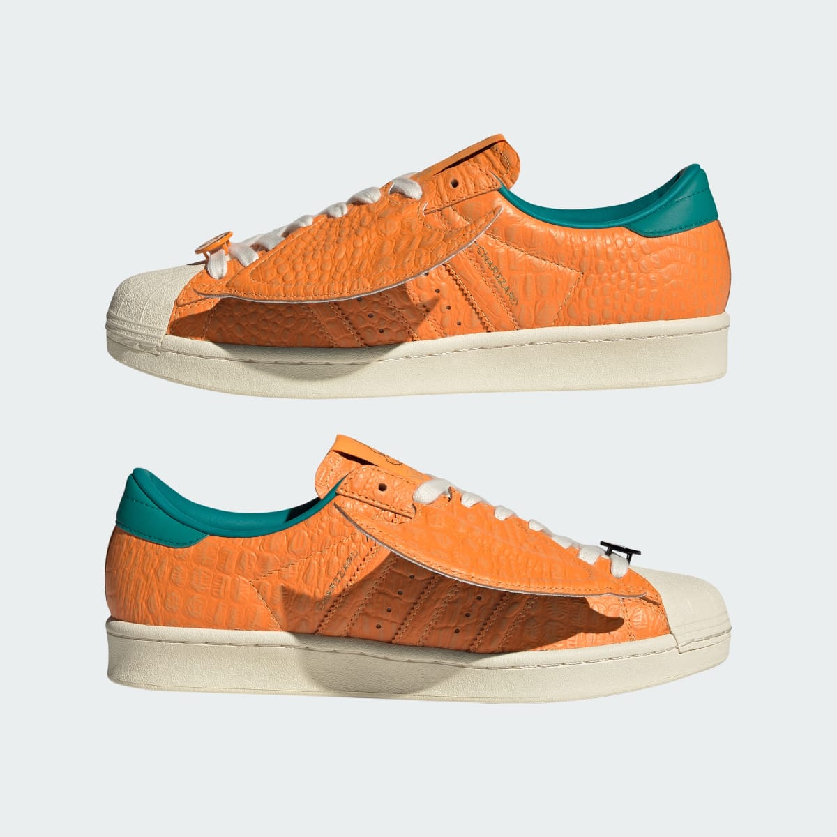 Adidas Men's ADIDAS Pokémon SUPERSTAR VINTAGE SHOES - Pure Tangerine / Pure Tangerine / Equipment Green - Image 7