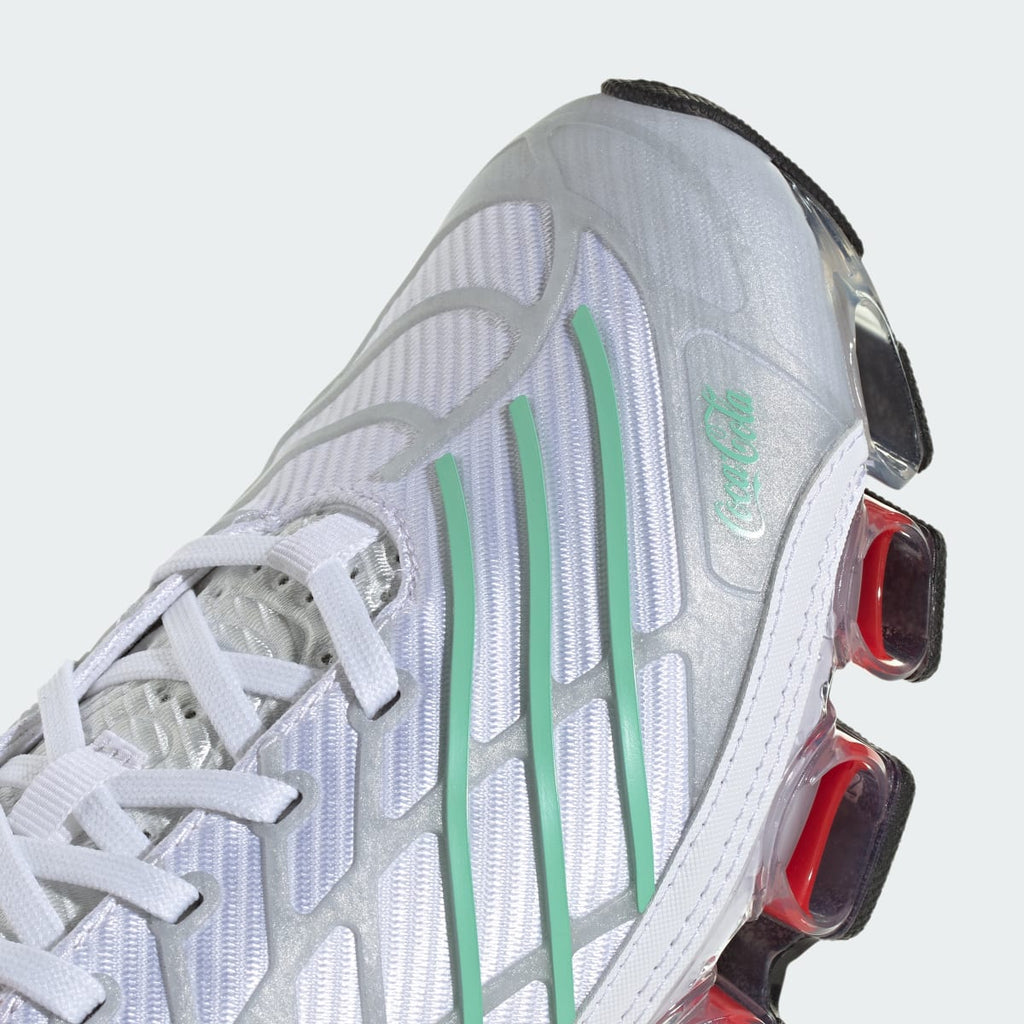 Adidas Men's ADIDAS X COCA-COLA MEGARIDE F50 SHOES - Cloud White / Ice Green / Silver Metallic - Image 8
