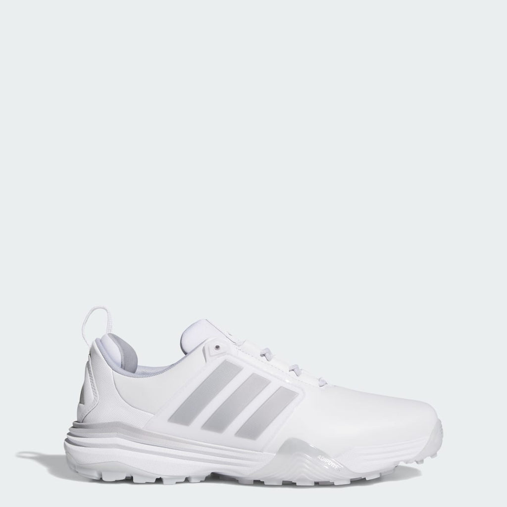 Adidas Men's ADIPOWER 26 SPIKELESS GOLF SHOES - Cloud White / Silver Metallic / Halo Silver - Image 1