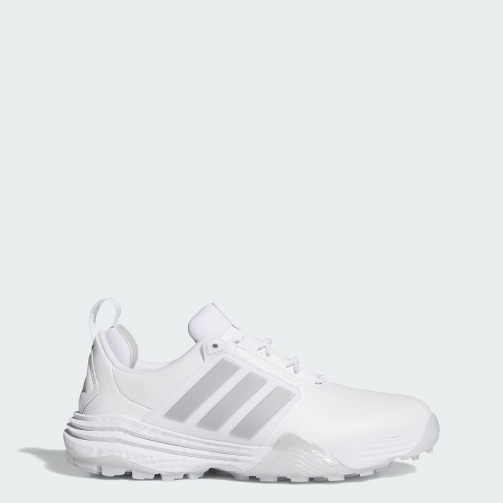 Adidas Women's ADIPOWER 26 SPIKELESS GOLF SHOES - Cloud White / Silver Metallic / Dash Grey - Image 1