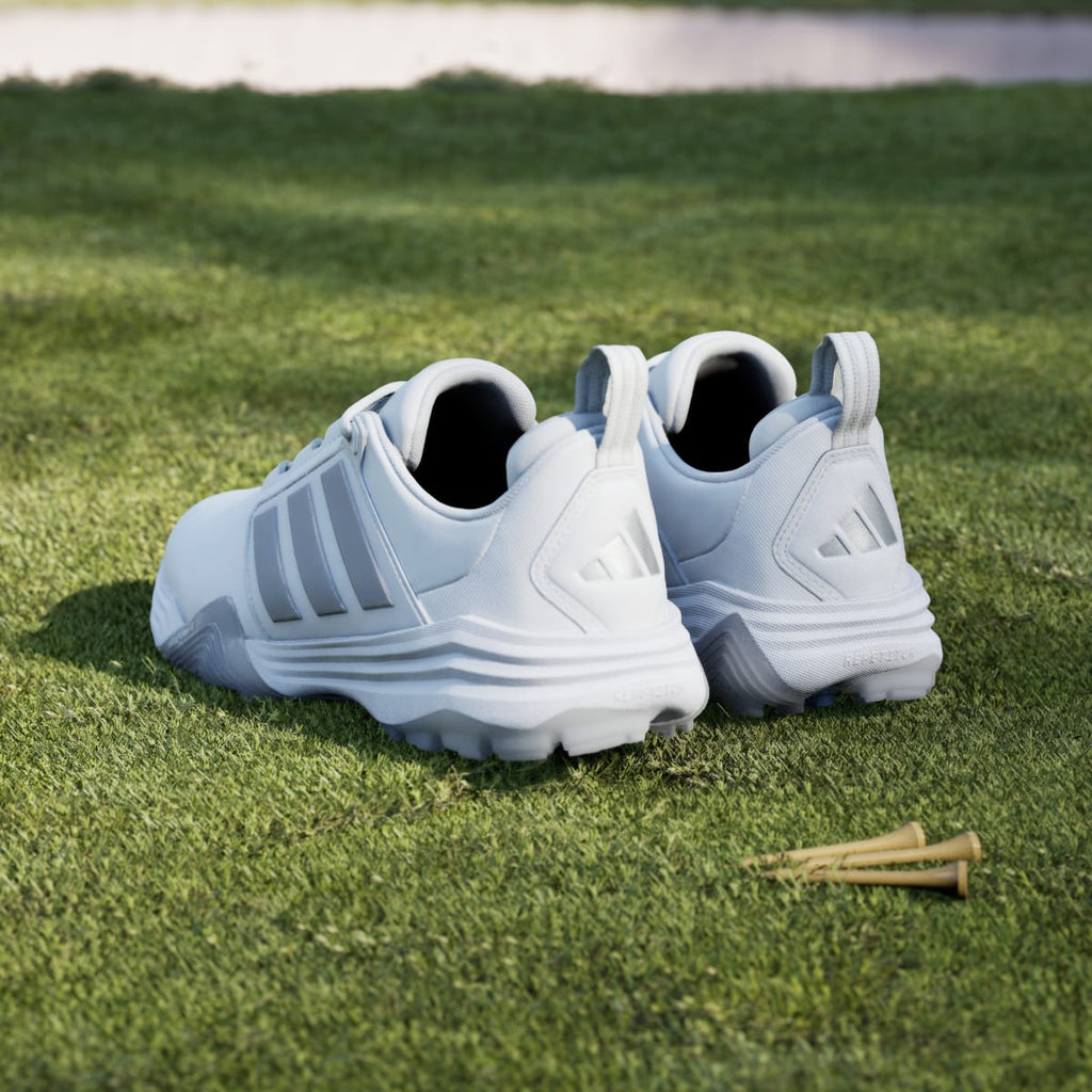Adidas Women's ADIPOWER 26 SPIKELESS GOLF SHOES - Cloud White / Silver Metallic / Dash Grey - Image 6