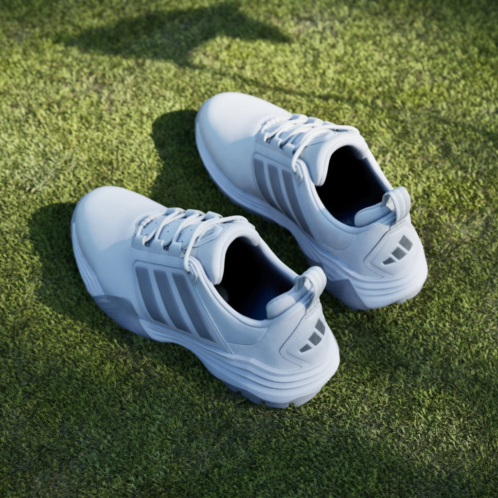 Adidas Women's ADIPOWER 26 SPIKELESS GOLF SHOES - Cloud White / Silver Metallic / Dash Grey - Image 8