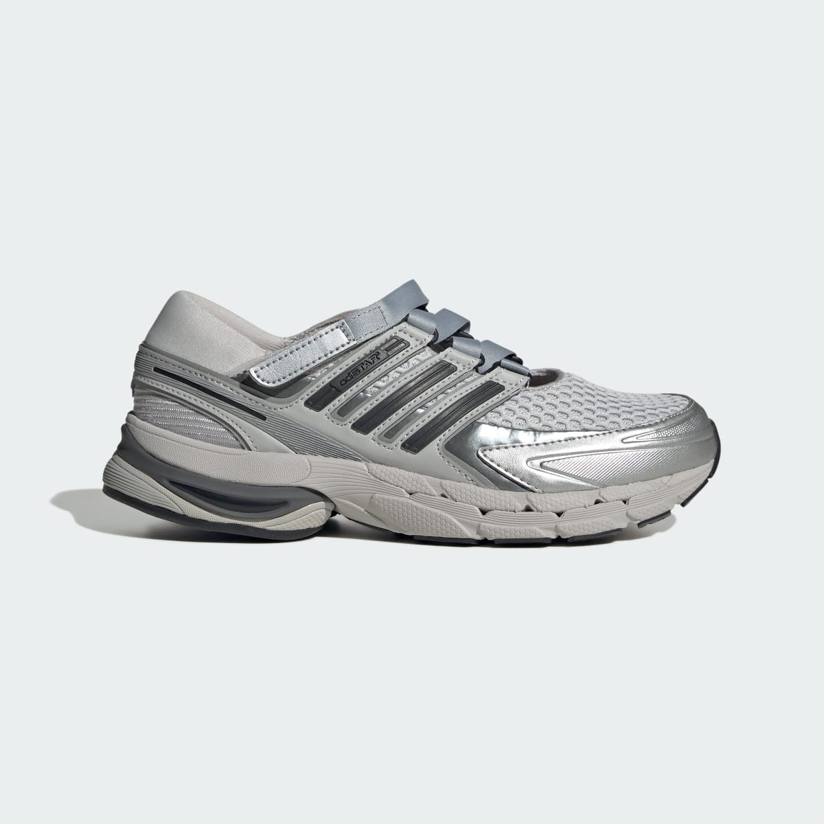 Adidas Women's ADISTAR CONTROL 5 MARY JANE SHOES - Grey One / Silver Metallic / Grey Two - Image 1