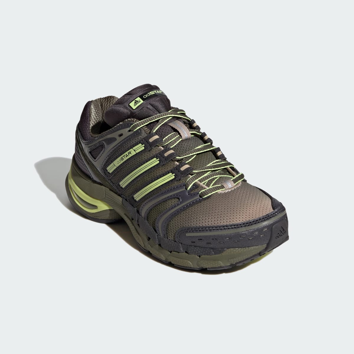 Adidas Kids' ADISTAR CONTROL 5 SHOES - Stone Khaki / Semi Frozen Yellow / Olive Strata - Image 4