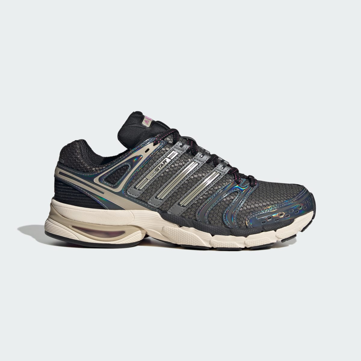 Adidas Women's ADISTAR CONTROL 5 SHOES - Core Black / Khaki Three / Semi Lucid Fuchsia - Image 1