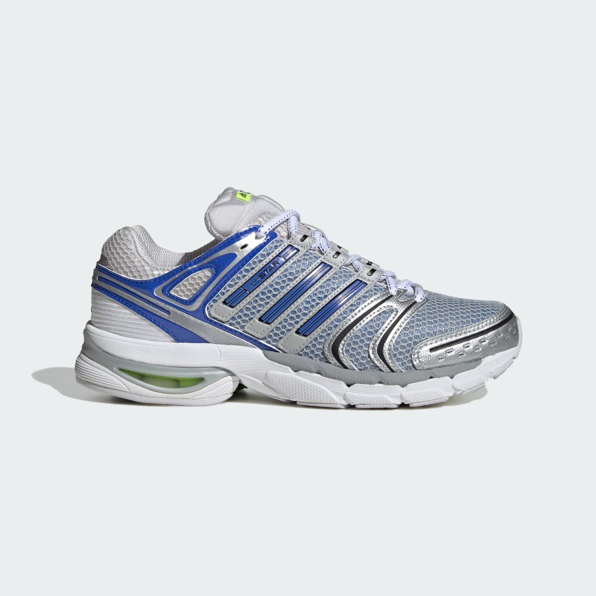 Adidas Women's ADISTAR CONTROL 5 SHOES - Silver Metallic / Hi-Res Blue / Lucid Lemon - Image 1
