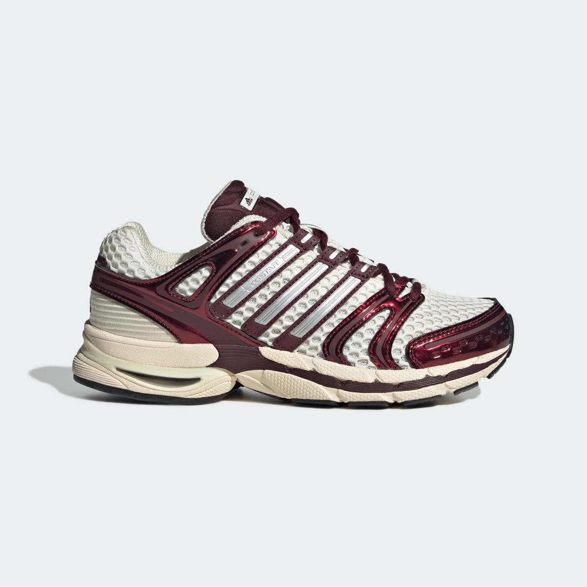 Adidas Women's ADISTAR CONTROL 5 SHOES - Cream White / Silver Metallic / Maroon - Image 1