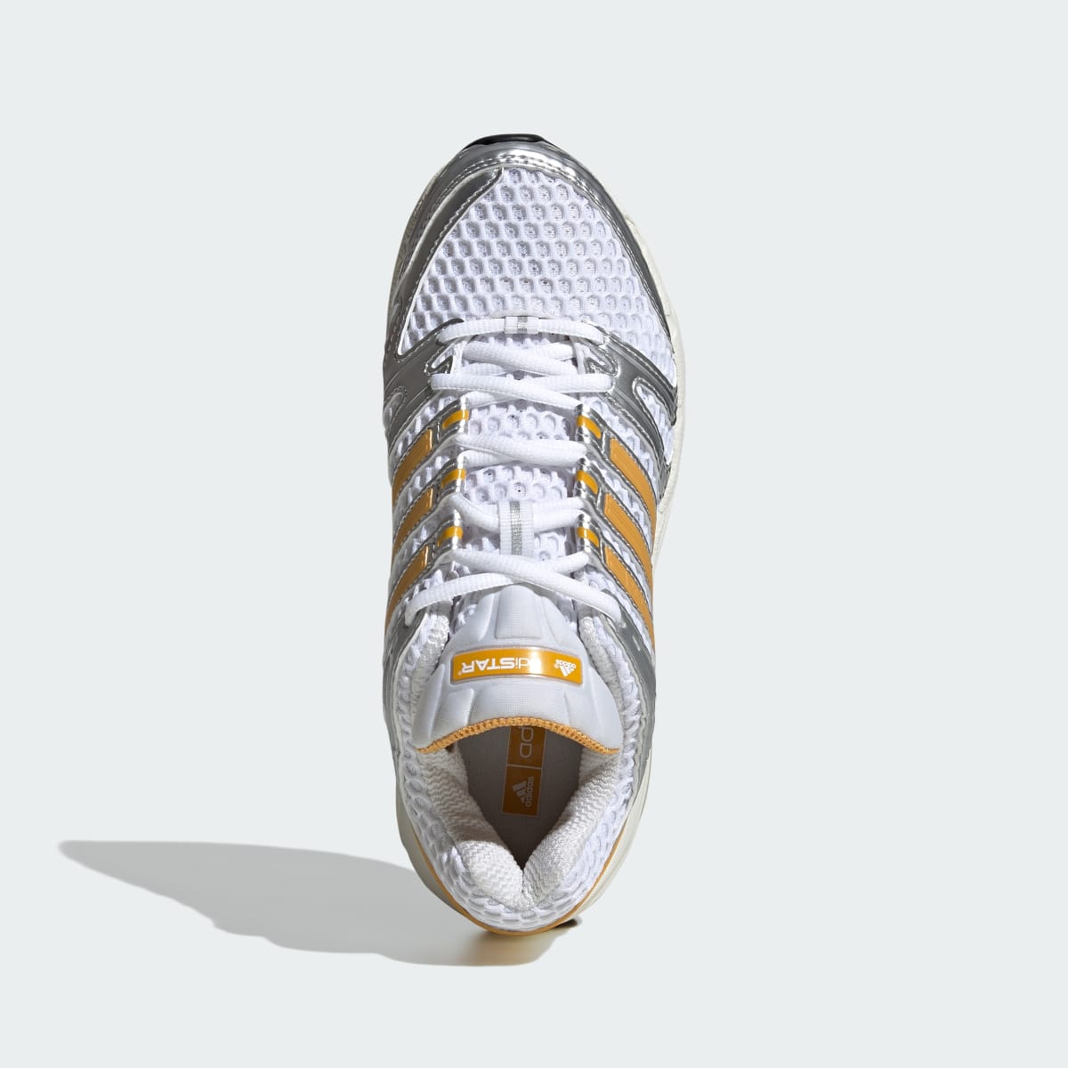 Adidas Women's ADISTAR CONTROL 5 Shoes - Cloud White / Preloved Yellow / Silver Metallic - Image 2