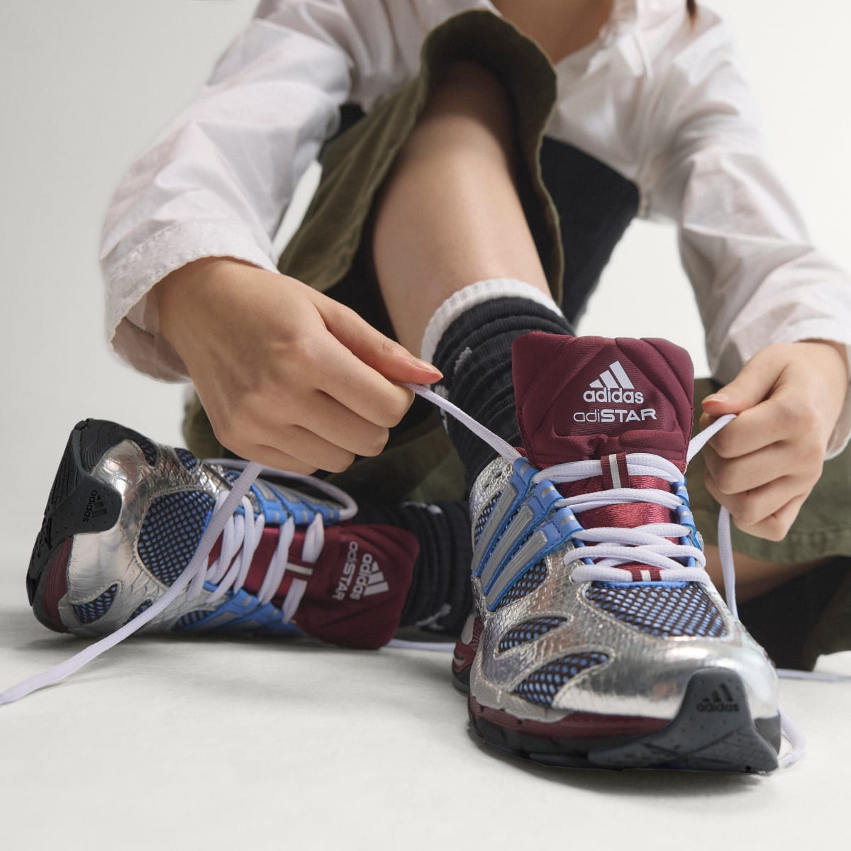 Adidas Women's ADISTAR MLD SHOES - Aurora Coffee / Silver Metallic / Blue Fusion - Image 5