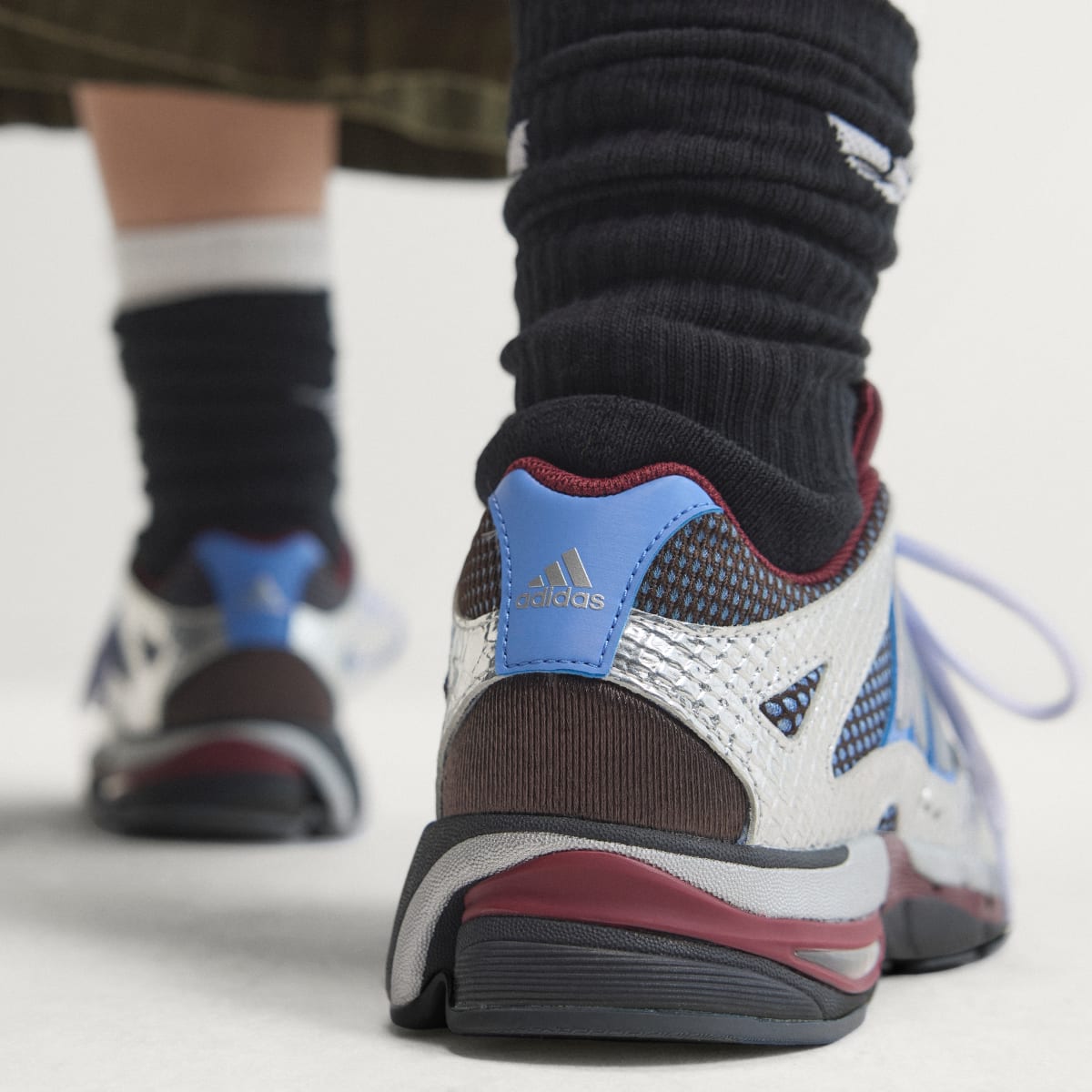 Adidas Women's ADISTAR MLD SHOES - Aurora Coffee / Silver Metallic / Blue Fusion - Image 8