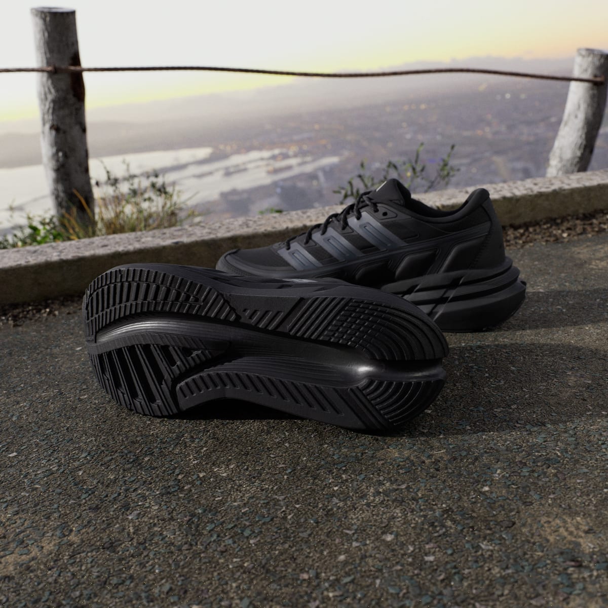 Adidas Men's ADISTAR SPW SHOES - Core Black / Grey Six / Night Grey - Image 4