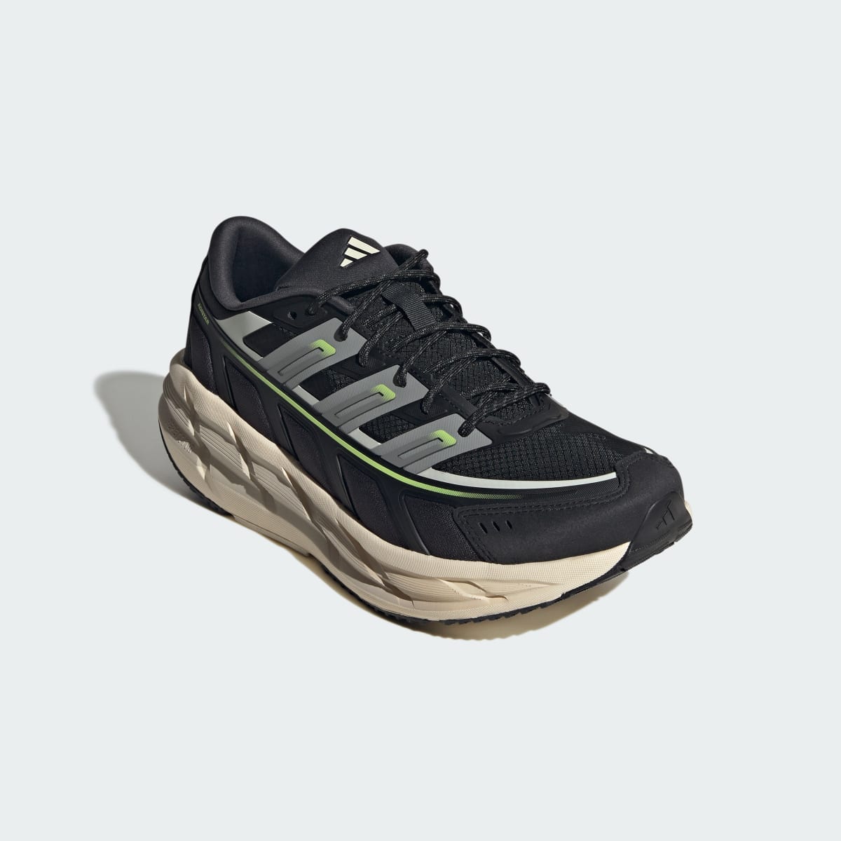 Adidas Men's ADISTAR SPW SHOES - Core Black / Trace Grey Metallic / Frozen Lemon - Image 4