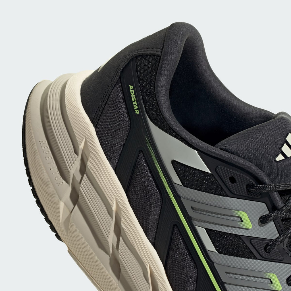 Adidas Men's ADISTAR SPW SHOES - Core Black / Trace Grey Metallic / Frozen Lemon - Image 8