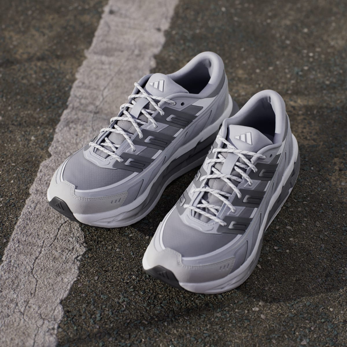 Adidas Men's ADISTAR SPW SHOES - Halo Silver / Grey Four / Grey Two - Image 5