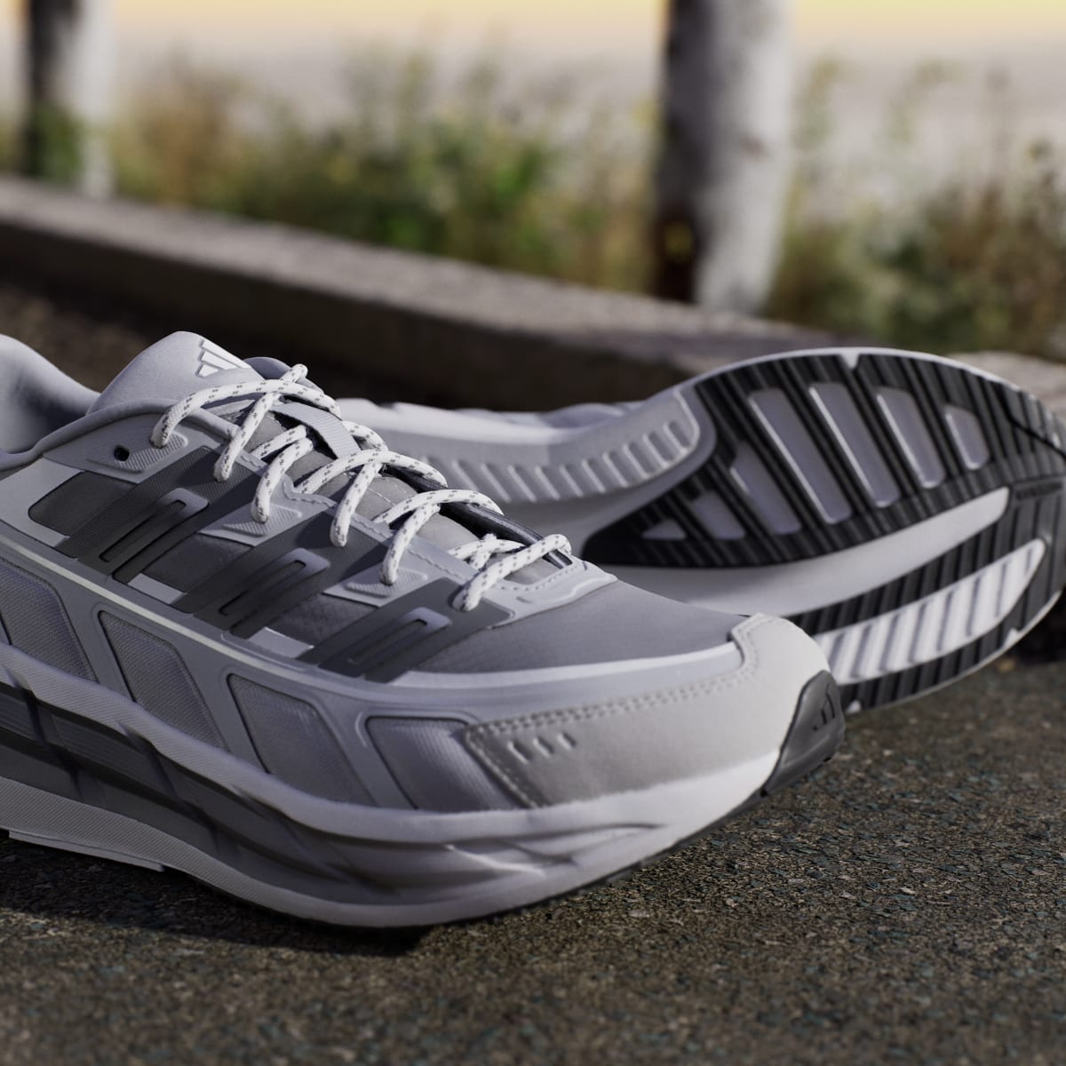 Adidas Men's ADISTAR SPW SHOES - Halo Silver / Grey Four / Grey Two - Image 9