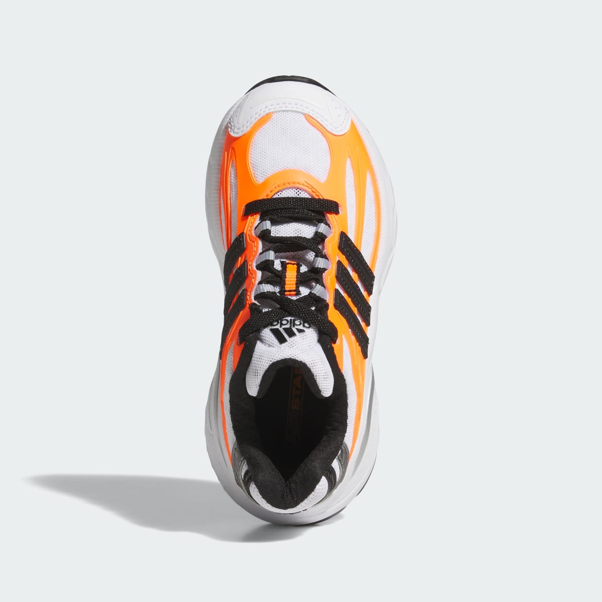 Adidas Kids' ADISTAR XLG 2.0 ELASTIC LACE SHOES - Cloud White / Core Black / Solar Orange - Image 2
