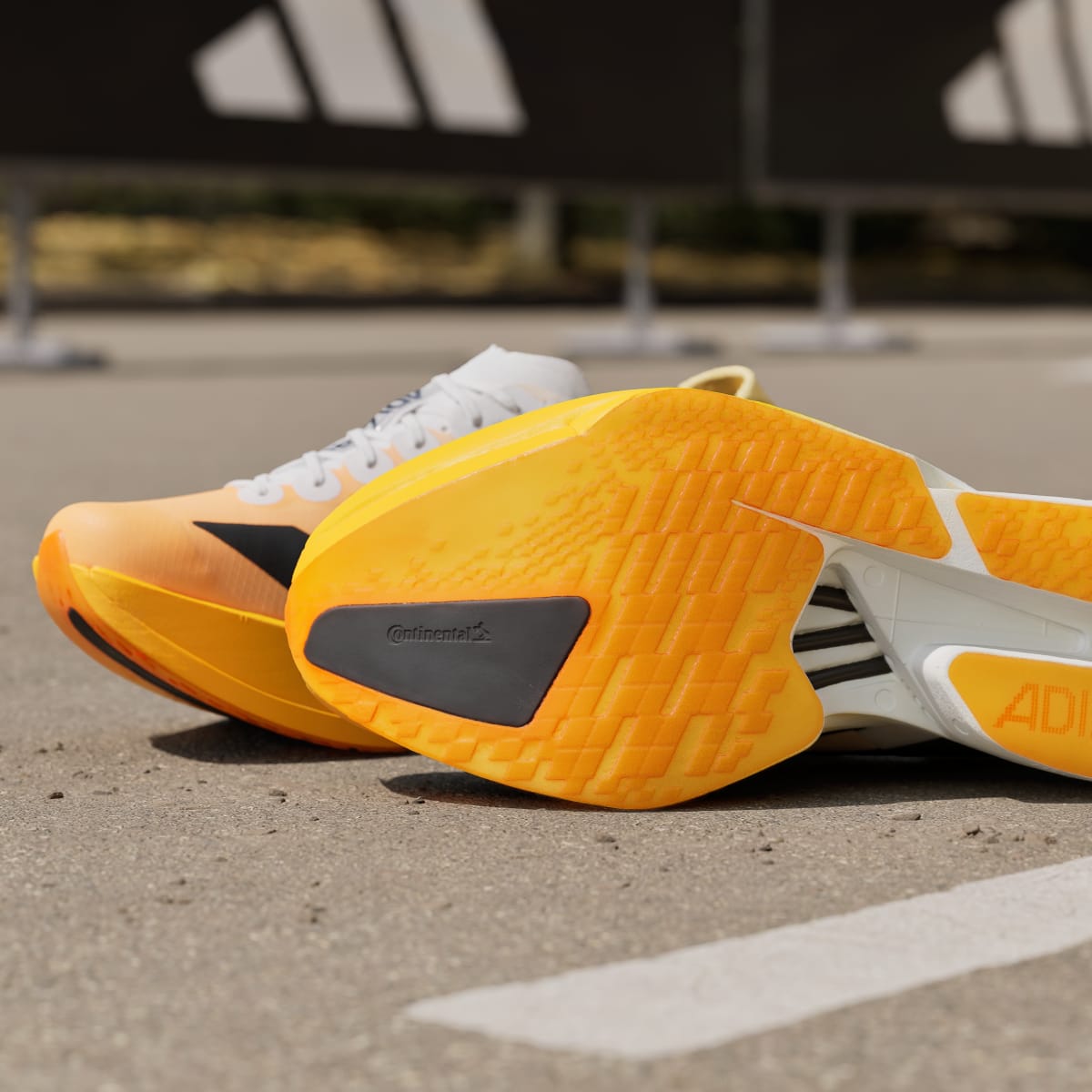 Adidas Men's ADIZERO ADIOS PRO 4 RUNNING SHOES - Lucid Tangerine / Core Black / Crystal White - Image 11