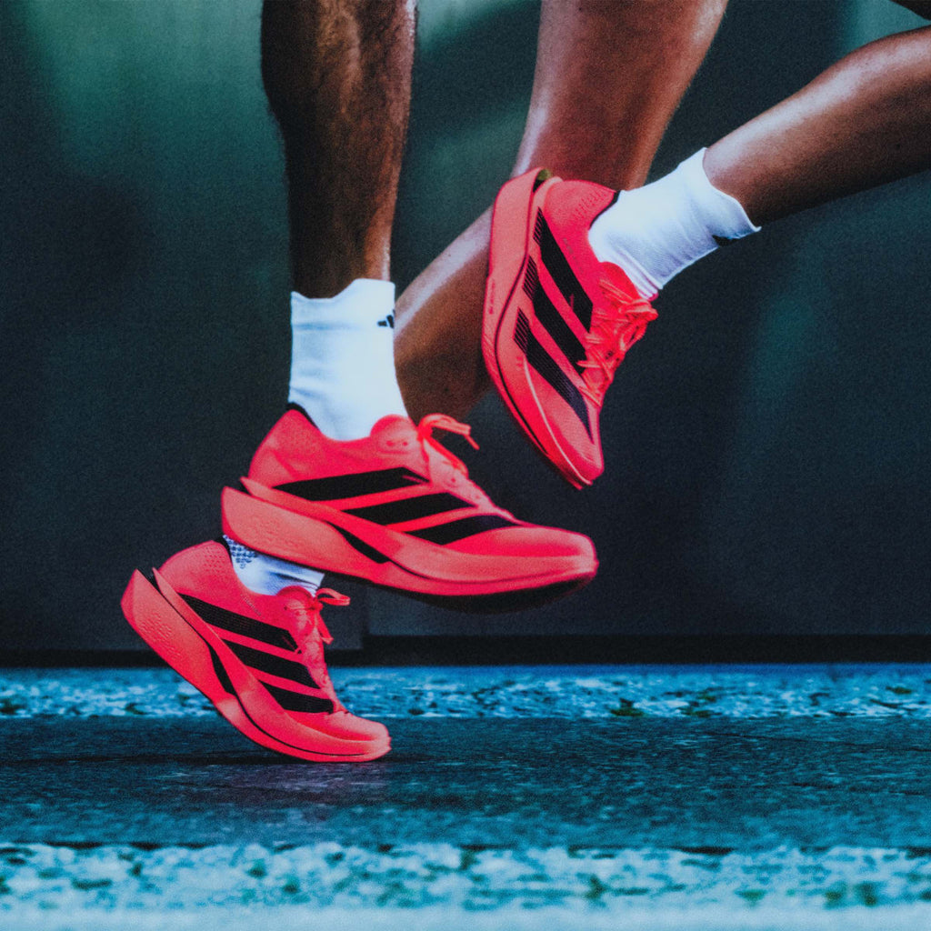 Adidas Women's ADIZERO ADIOS PRO 5 Running Shoes - Solar Turbo / Core Black / Lucid Red - Image 13
