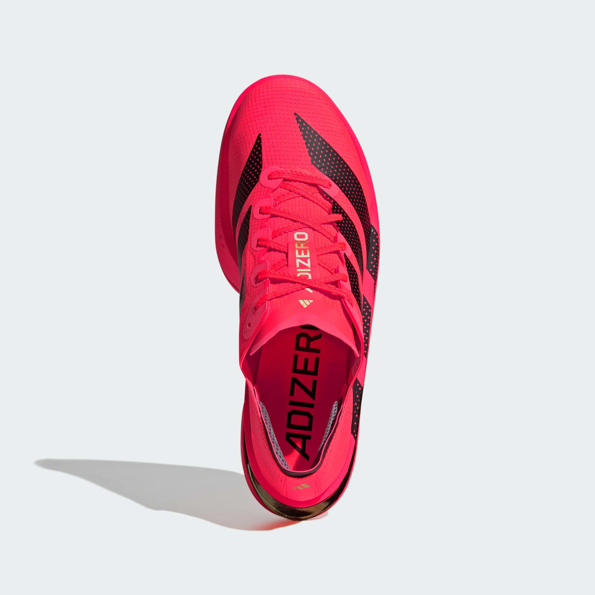 Adidas Men's ADIZERO ADIOS PRO 5 Running Shoes - Solar Turbo / Core Black / Lucid Red - Image 3