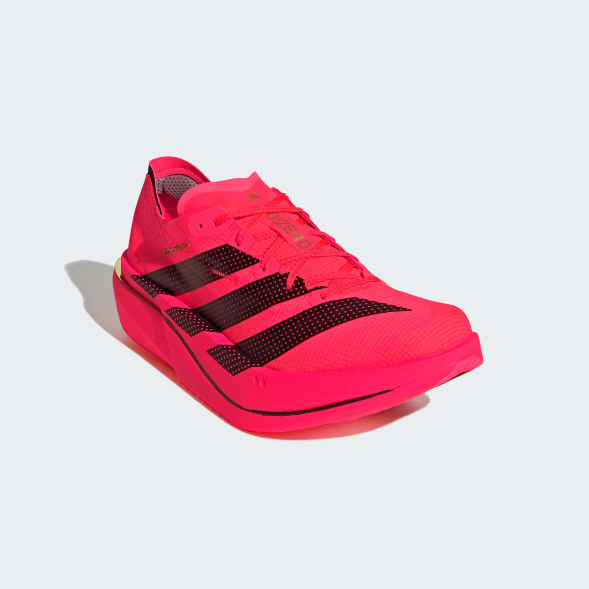 Adidas Men's ADIZERO ADIOS PRO 5 Running Shoes - Solar Turbo / Core Black / Lucid Red - Image 5