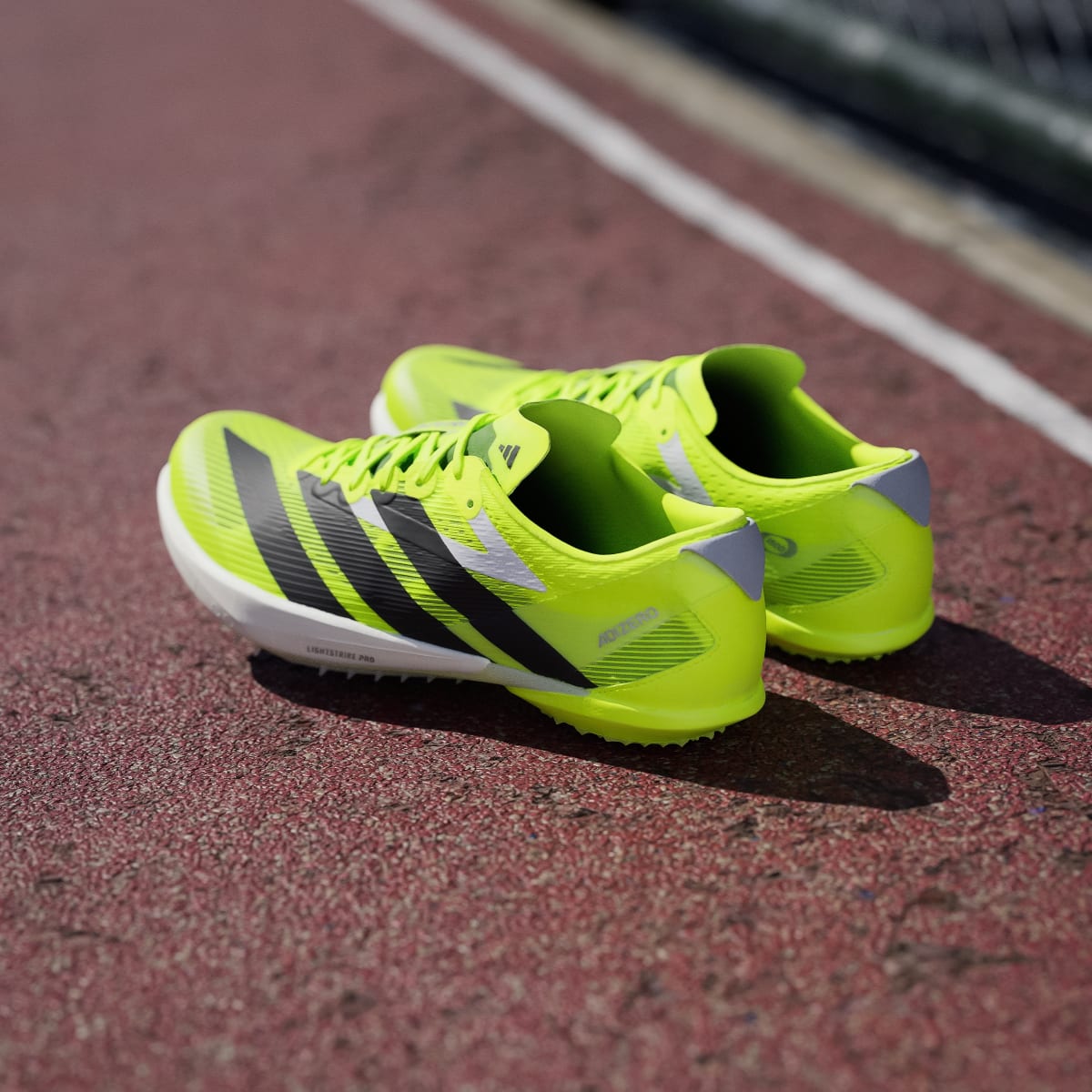 Adidas Men's ADIZERO AMBITION Shoes - Lucid Lemon / Core Black / Halo Silver - Image 5