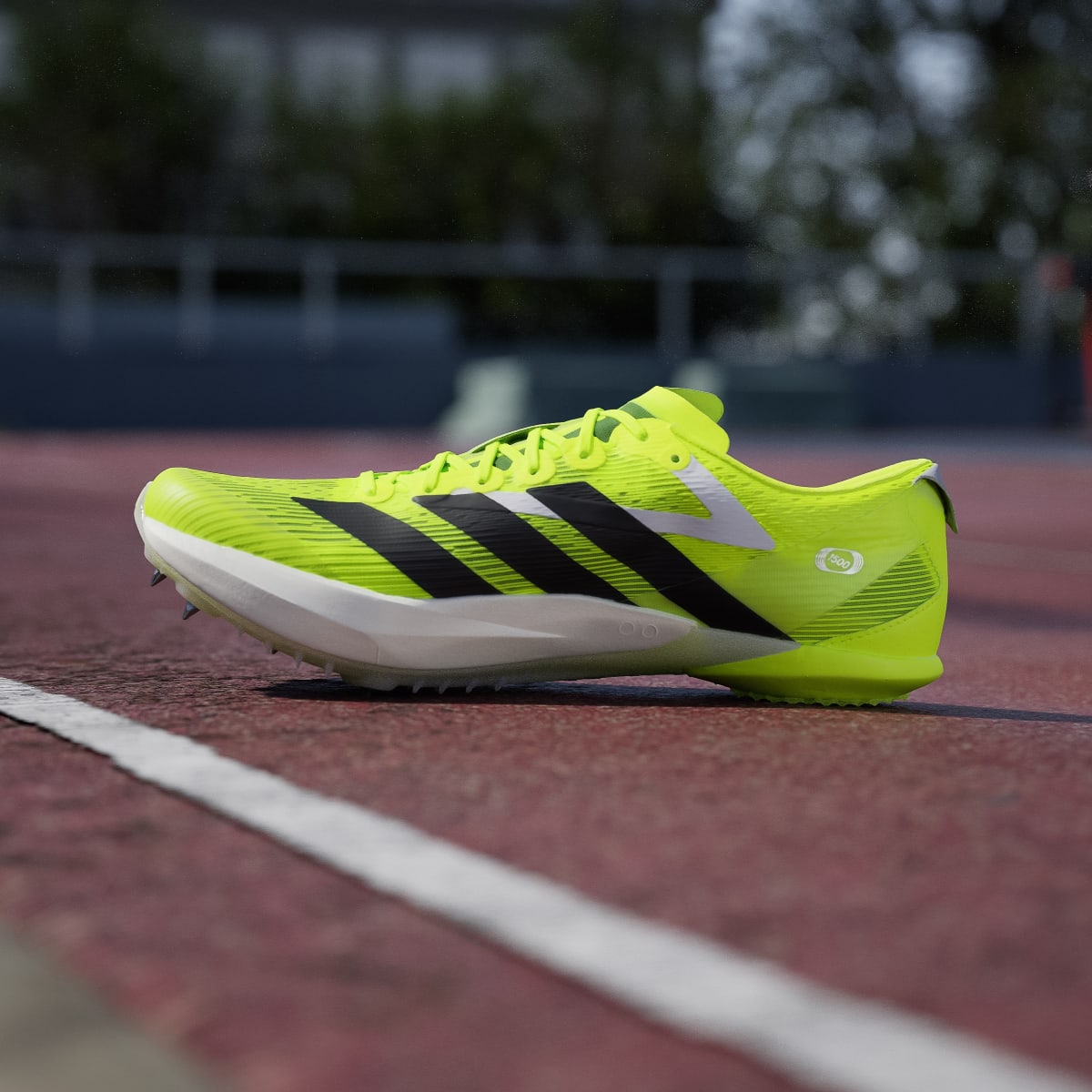 Adidas Men's ADIZERO AMBITION Shoes - Lucid Lemon / Core Black / Halo Silver - Image 6