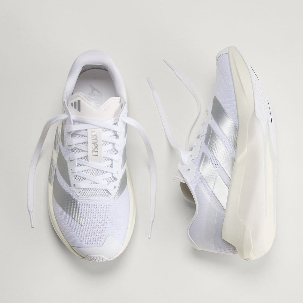 Adidas Women's ADIZERO Dropset Pro Training Shoes - Cloud White / Silver Metallic / Cloud White - Image 4