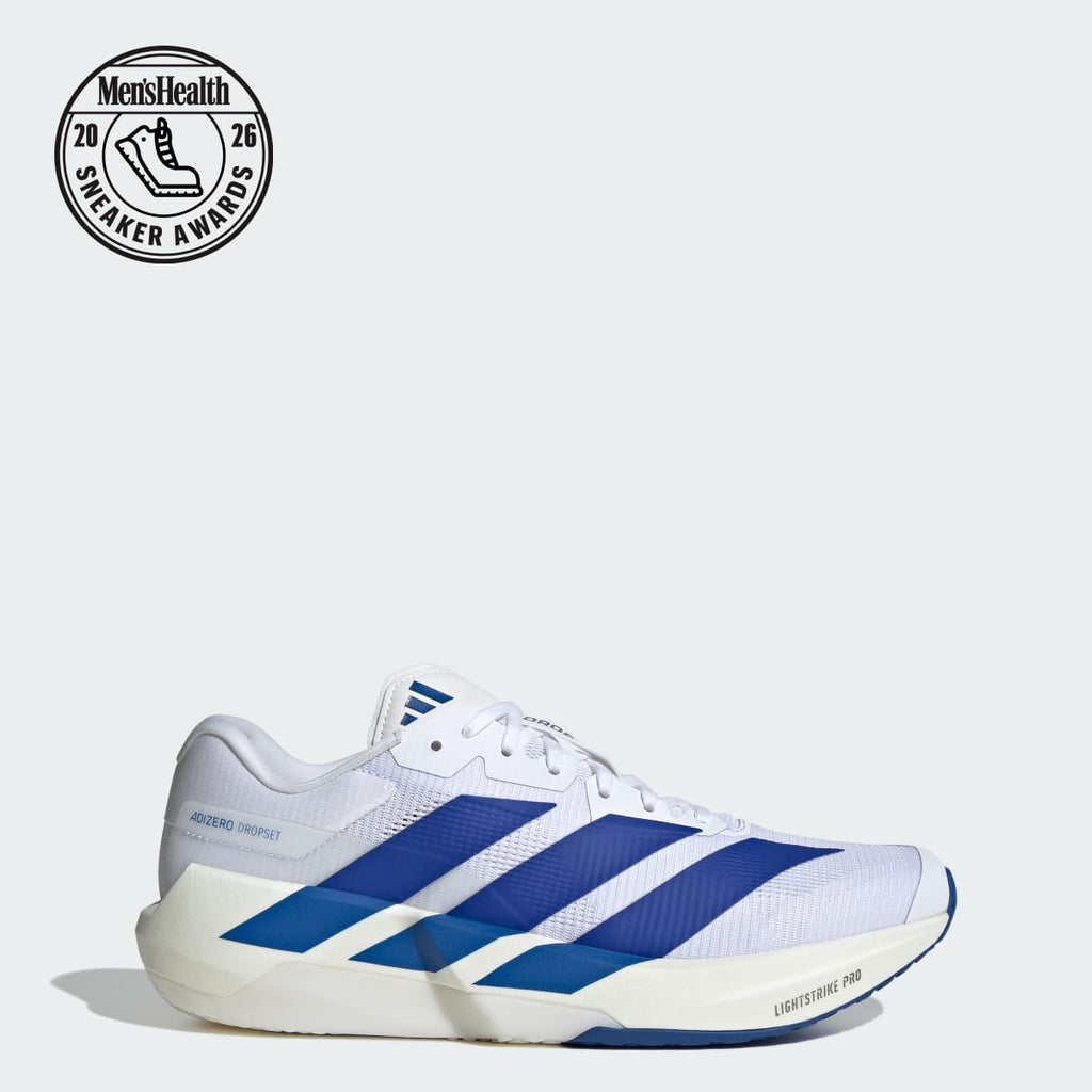 Adidas Men's ADIZERO Dropset Pro Training Shoes - Cloud White / Royal Blue / Cloud White - Image 10