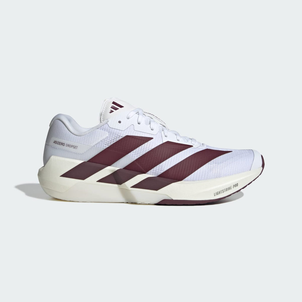 Adidas Men's ADIZERO Dropset Pro Training Shoes - Cloud White / Maroon / Cloud White - Image 1