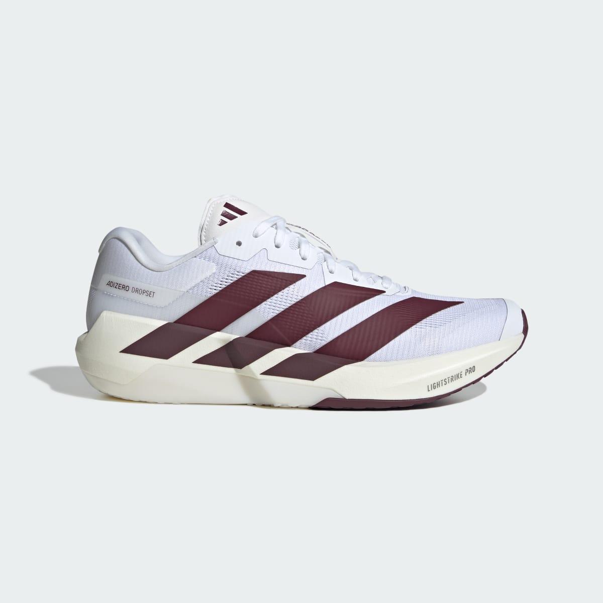 Adidas Men's ADIZERO Dropset Pro Training Shoes - Cloud White / Maroon / Cloud White - Image 1