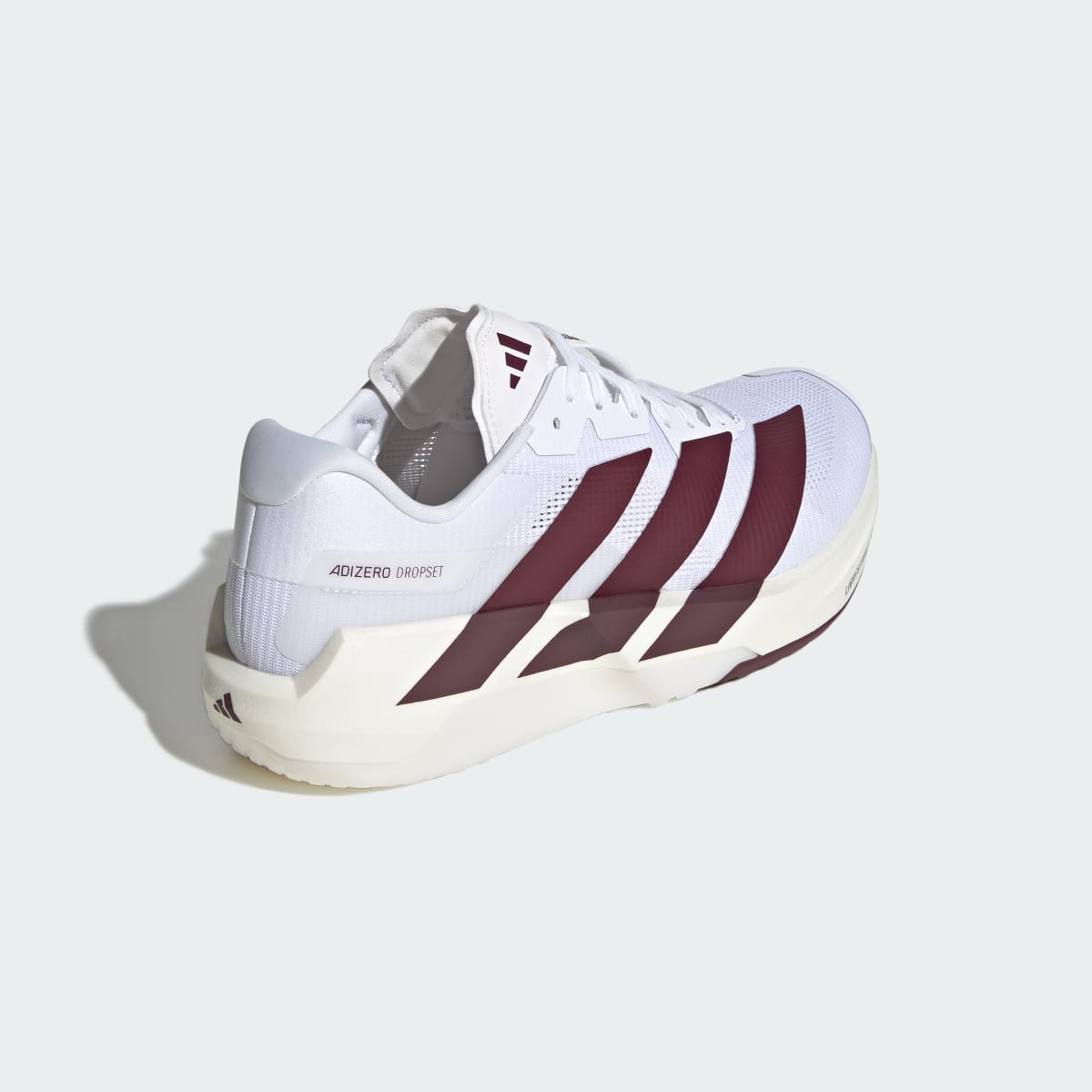 Adidas Men's ADIZERO Dropset Pro Training Shoes - Cloud White / Maroon / Cloud White - Image 5