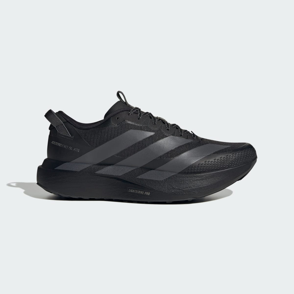 Adidas Men's ADIZERO EVO SL ATR Shoes - Core Black / Grey Five / Silver Metallic - Image 1