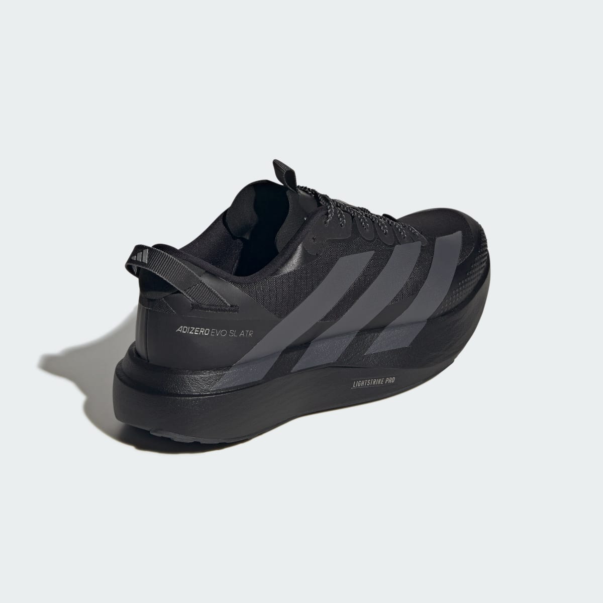 Adidas Men's ADIZERO EVO SL ATR Shoes - Core Black / Grey Five / Silver Metallic - Image 5