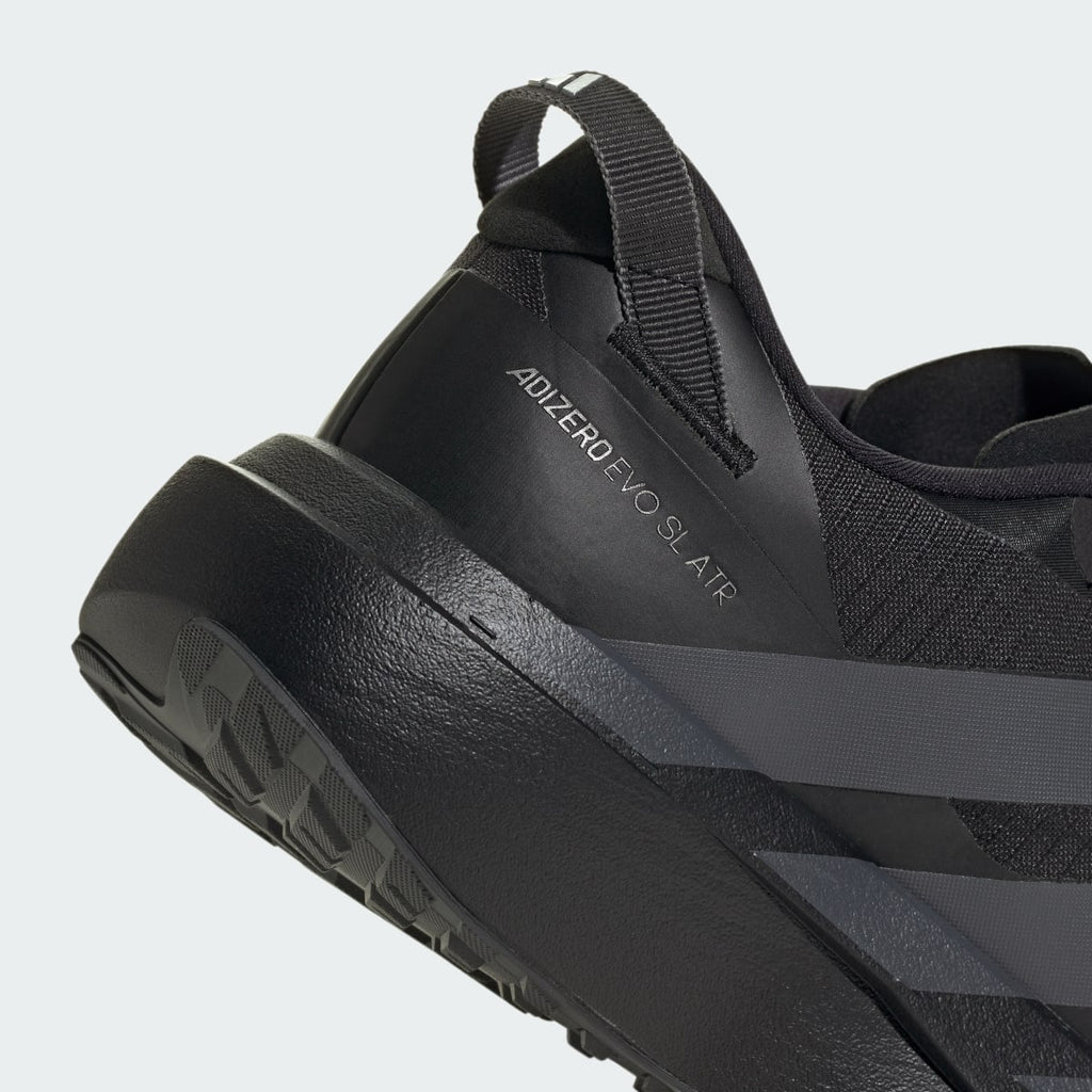 Adidas Men's ADIZERO EVO SL ATR Shoes - Core Black / Grey Five / Silver Metallic - Image 8