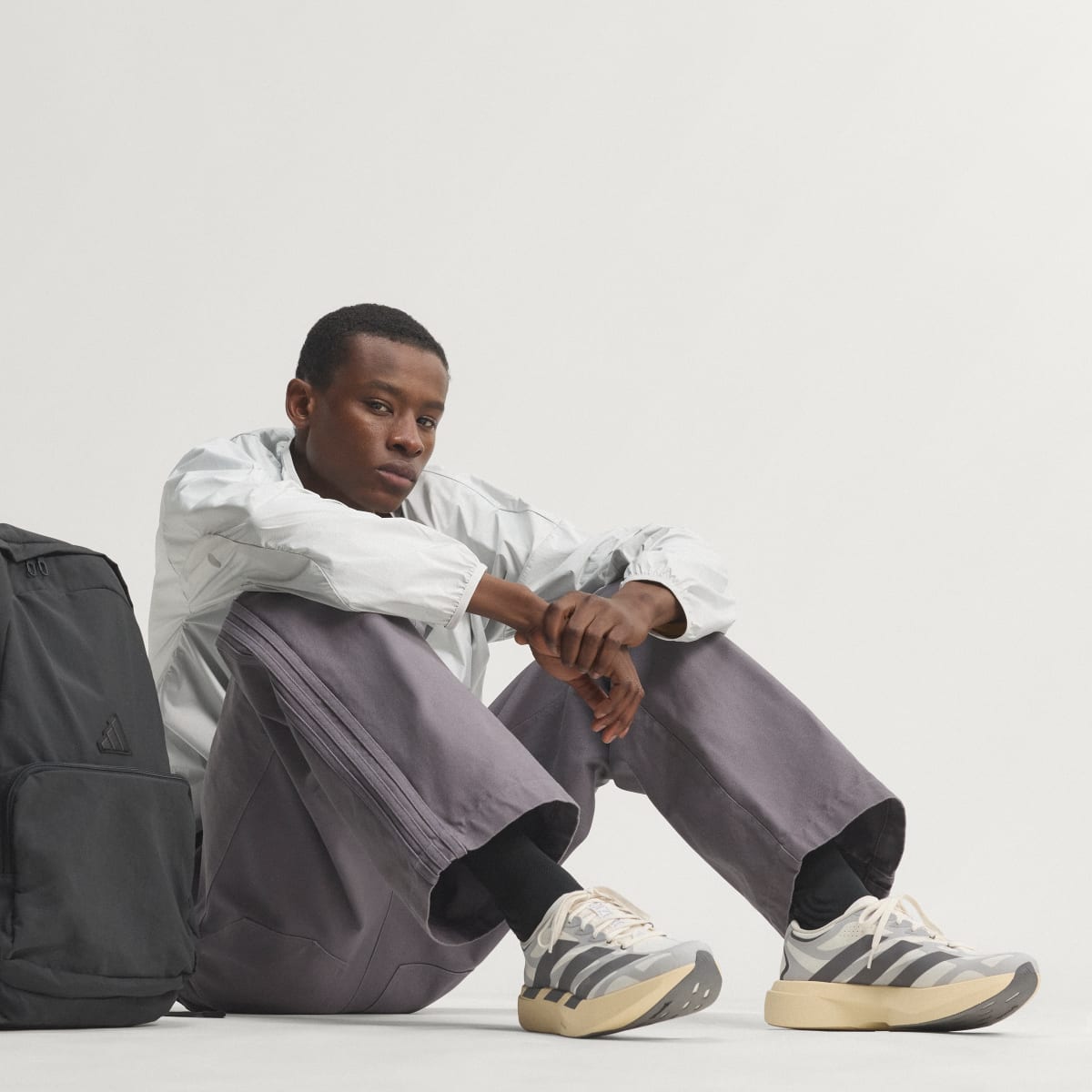 Adidas Men's ADIZERO EVO SL EXO Shoes - Core White / Utility Black / Grey Two - Image 9