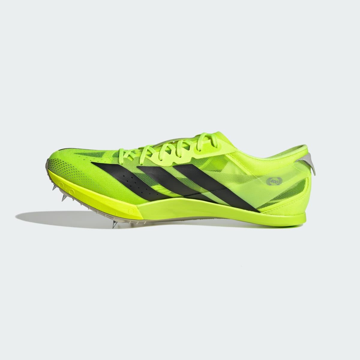 Adidas Men's ADIZERO FINESSE Shoes - Lucid Lemon / Core Black / Halo Silver - Image 6